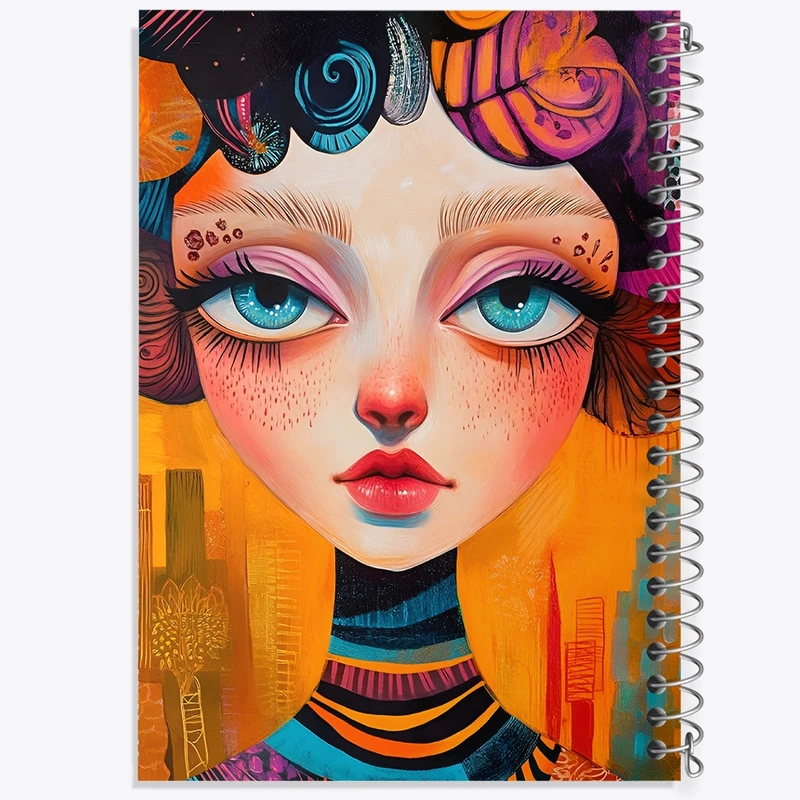 دفتر شطرنجی 50 برگ خندالو طرح دخترانه کد F3625