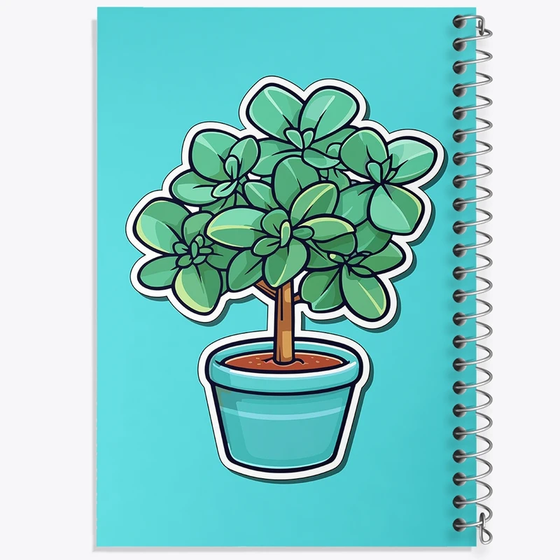 دفتر طراحی 50 برگ خندالو طرح گل و گیاه کد 36582