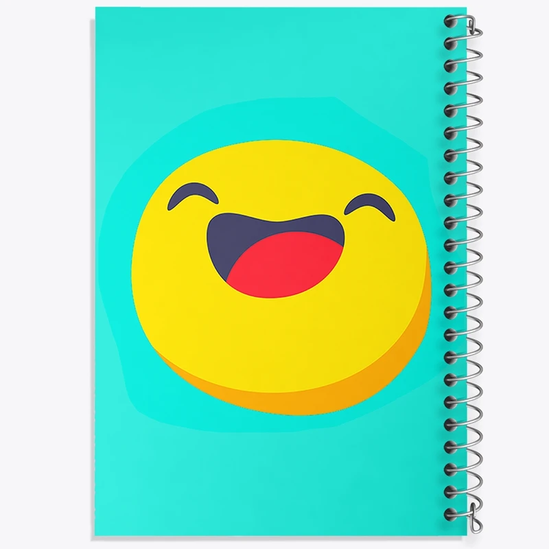 دفتر طراحی 50 برگ خندالو طرح ایموجی Emoji  کد 2998