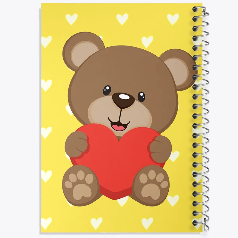 دفتر طراحی 50 برگ خندالو طرح عاشقانه  کد 1867