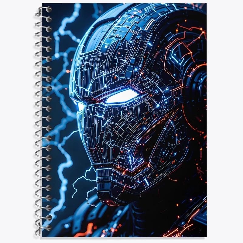 دفتر نت موسیقی 50 برگ خندالو طرح مرد آهنی مارول (Marvel) کد N7666