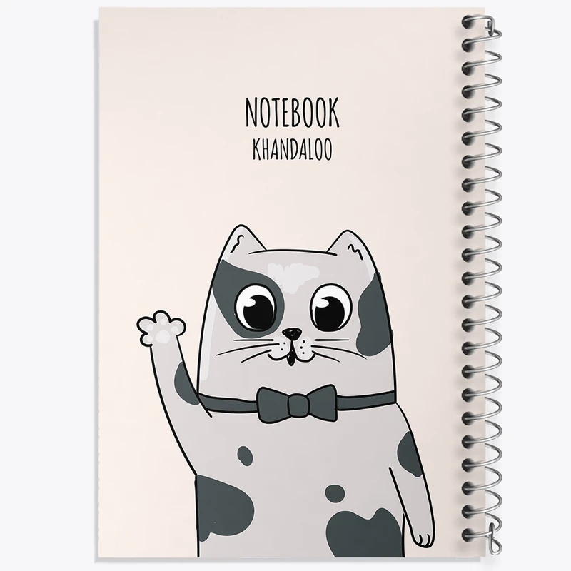 دفتر طراحی 50 برگ خندالو طرح گربه بامزه کد N1568