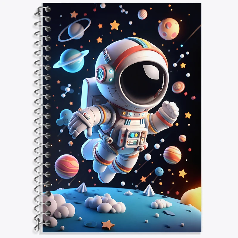 دفتر نت موسیقی 50 برگ خندالو طرح فضانورد کد F9155