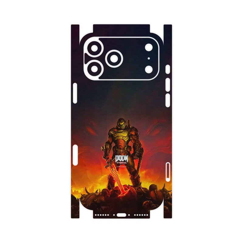 برچسب پوششی ماهوت مدل DOOM Game Series-FullSkin مناسب برای گوشی موبایل اپل iPhone 17 Pro Max