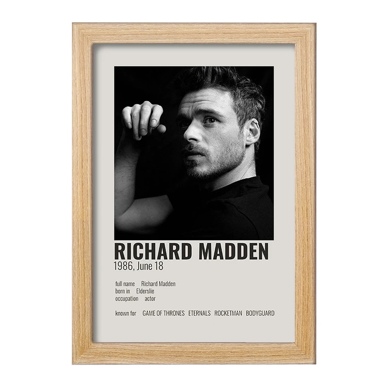 تابلو خندالو طرح ریچارد مدن (Richard Madden) کد F13163
