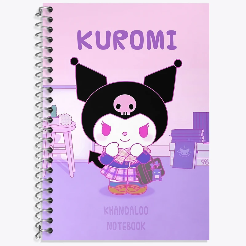 دفتر نت موسیقی 50 برگ خندالو طرح کرومی (Kuromi) کد N9002