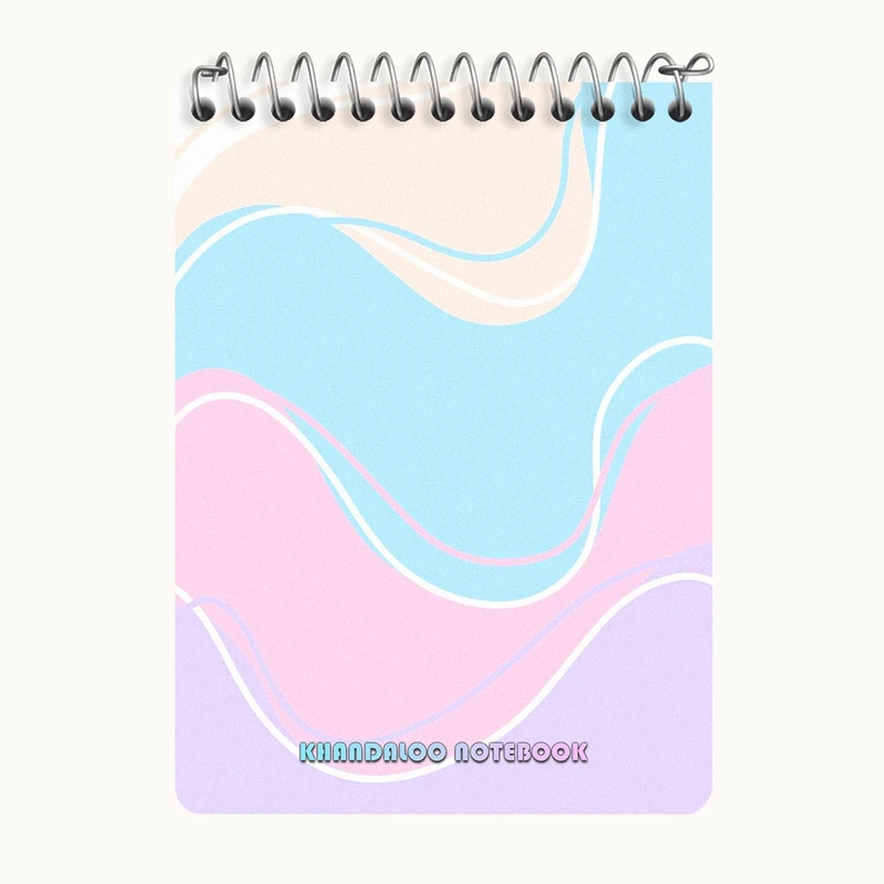 دفتر یادداشت 50 برگ خندالو طرح پترن رنگی کد N6010