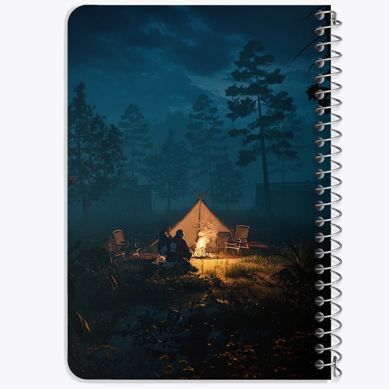 دفتر یادداشت 50 برگ خندالو طرح کمپینگ (Camping) کد F1102