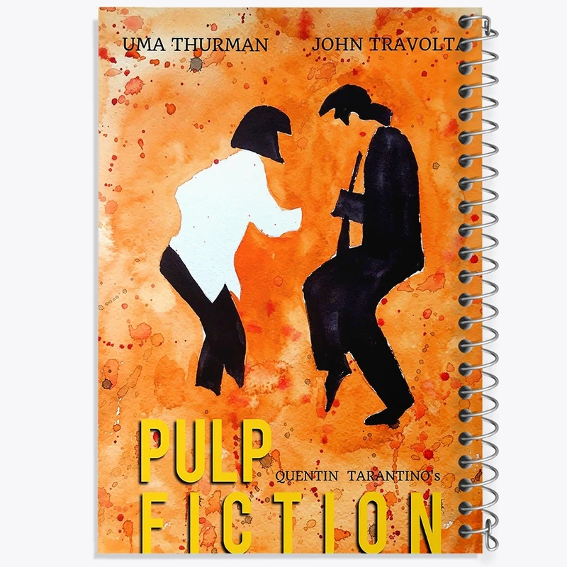 دفتر ژورنال نویسی 50 برگ خندالو مدل نقطه ای طرح پالپ فیکشن (Pulp Fiction) کد F11359