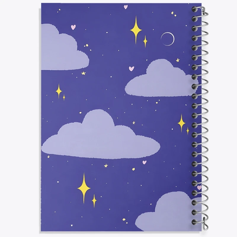 دفتر ژورنال نویسی 50 برگ خندالو مدل نقطه ای طرح آسمان شب کد N6040