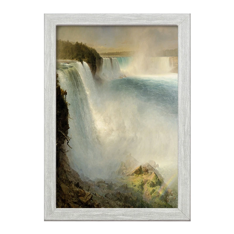 تابلو خندالو طرح نقاشی آبشار نیاگارا اثر فردریک ادوین چرچ کد F12369