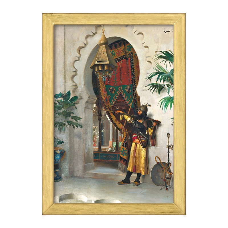 تابلو خندالو طرح نقاشی نگهبان اثر تئودوروس رالی کد F12273