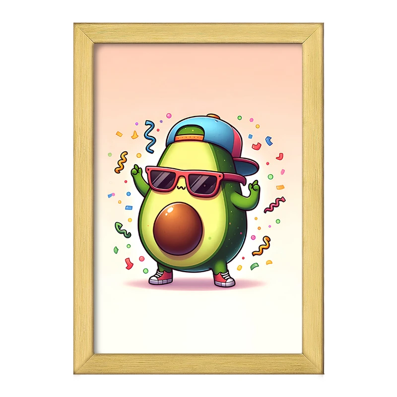تابلو خندالو طرح آووکادوی خوشحال کد F7969