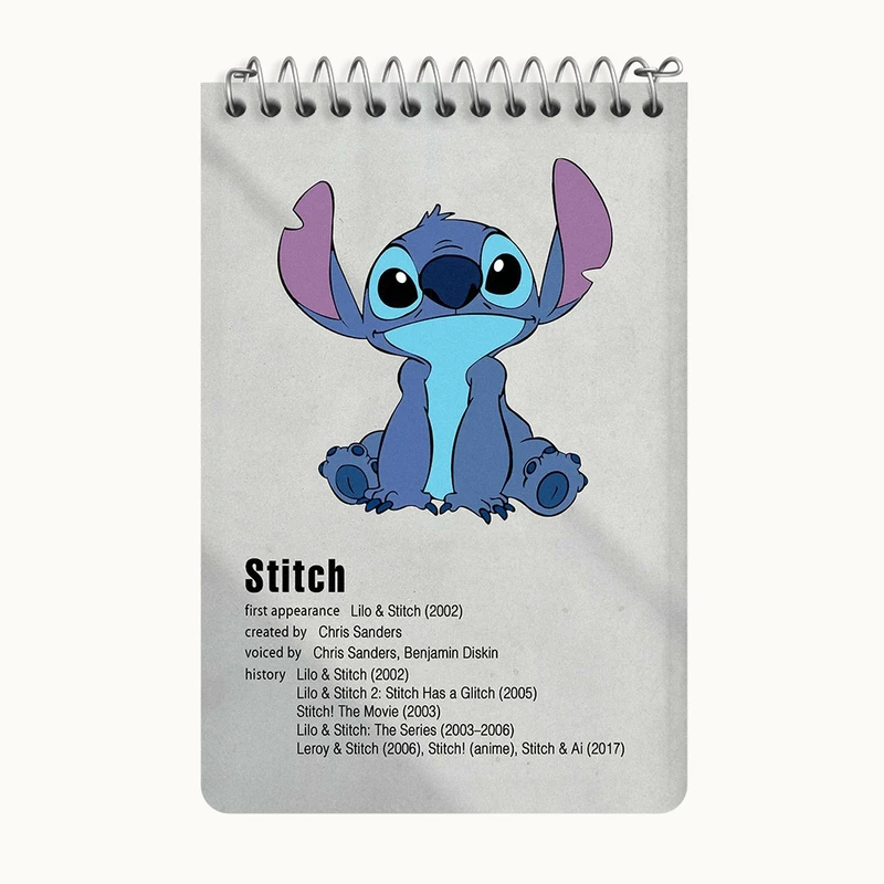 دفتر یادداشت 50 برگ خندالو طرح استیچ کد F11272