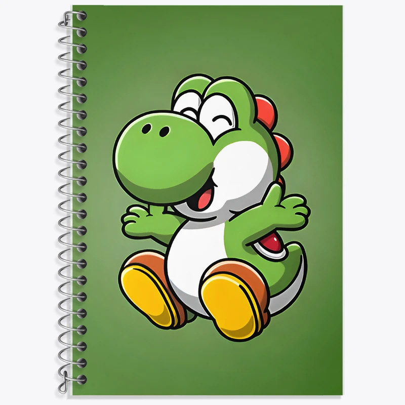 دفتر نت موسیقی 50 برگ خندالو طرح یوشی سوپر ماریو (Super Mario) کد F9426