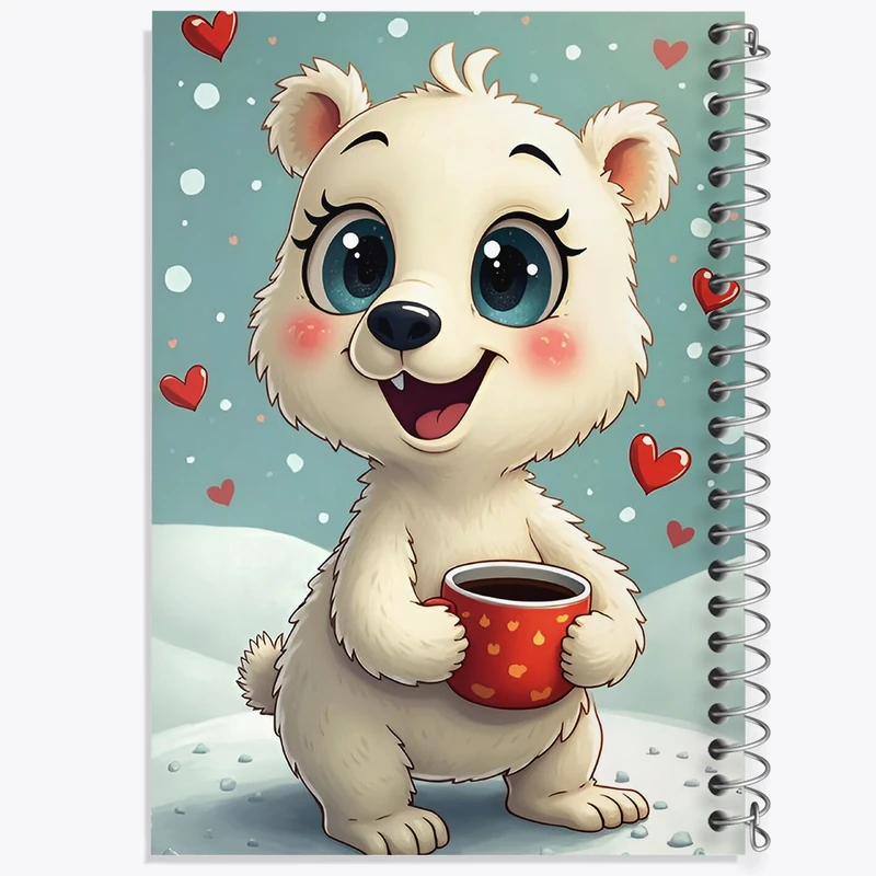 دفتر طراحی 50 برگ خندالو طرح خرس بامزه کد F9493