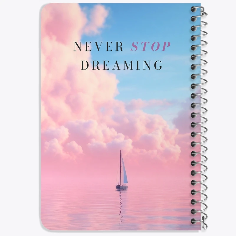 دفتر یادداشت 50 برگ خندالو طرح Never Stop Dreaming کد N2330