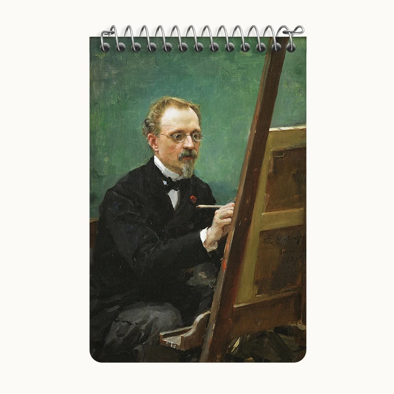 دفتر یادداشت 50 برگ خندالو طرح پرتره فدریکو د مادرازو اثر رایموندو د مادرازو و گرتا کد F12413