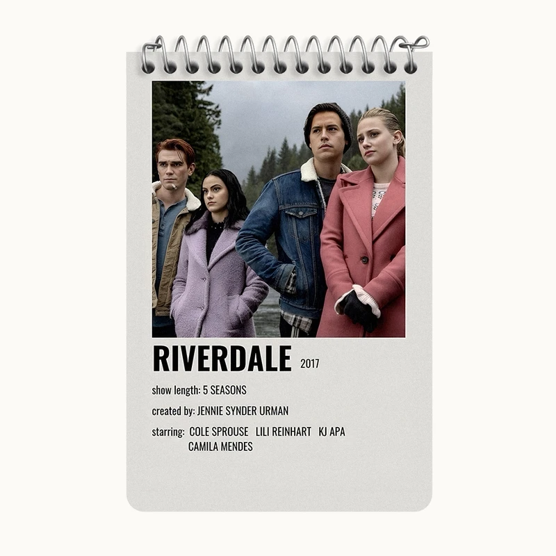دفتر یادداشت 50 برگ خندالو طرح ریوردیل (Riverdale) کد F13391