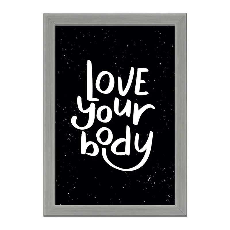 تابلو خندالو طرح Love Your Body کد F1057