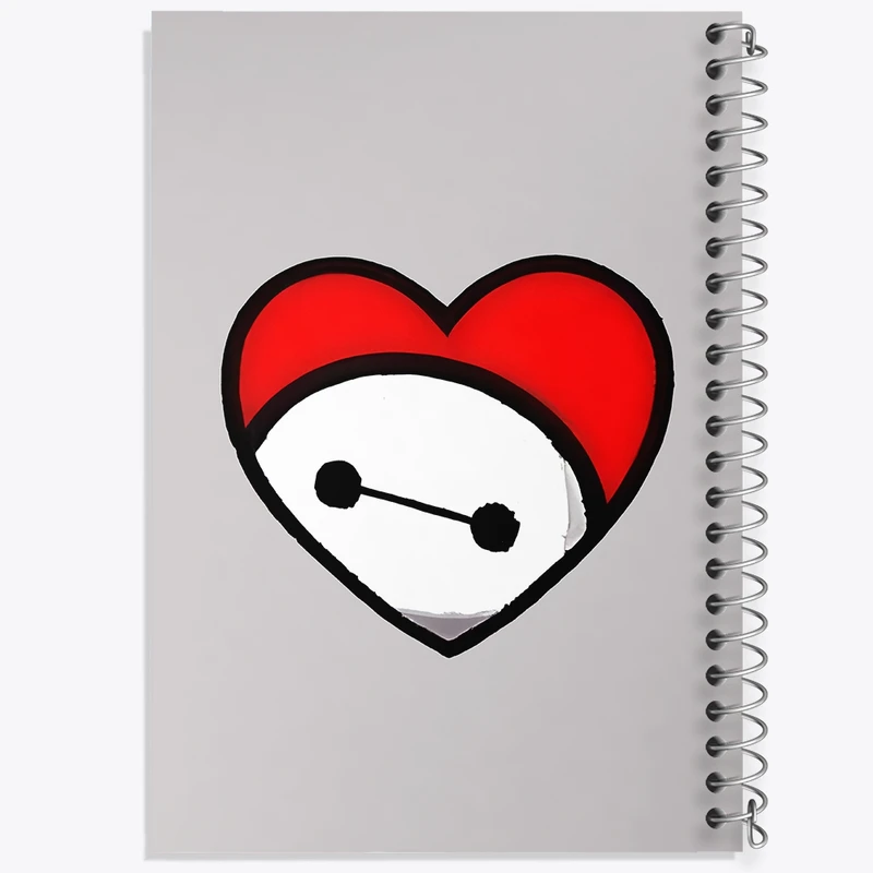 دفتر طراحی 50 برگ خندالو طرح بیمکس (Baymax) کد N6455