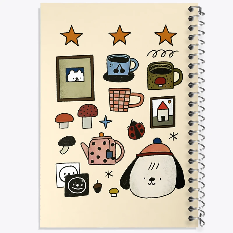 دفتر مشق 100 برگ خندالو طرح سگ کد N7012