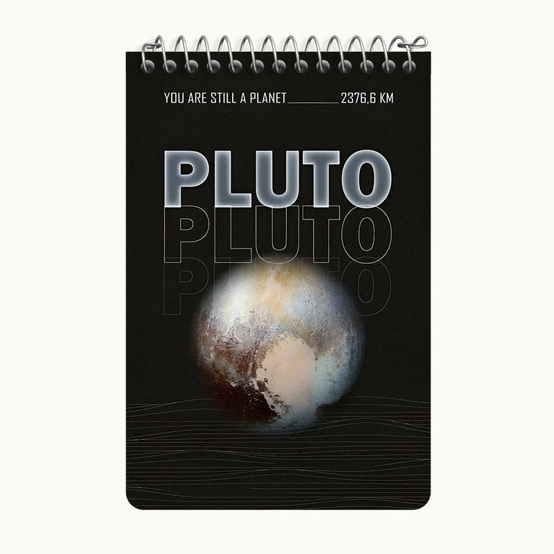دفتر یادداشت 50 برگ خندالو طرح پلوتون (Pluto) کد F10663