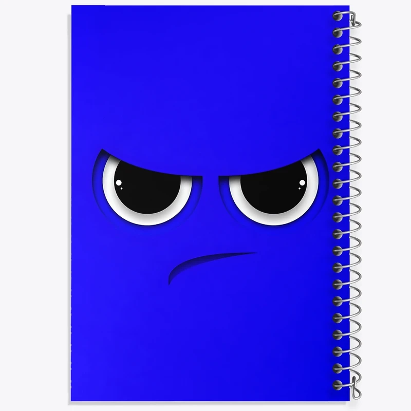 دفتر طراحی 50 برگ خندالو طرح ایموجی عصبانی کد N5284