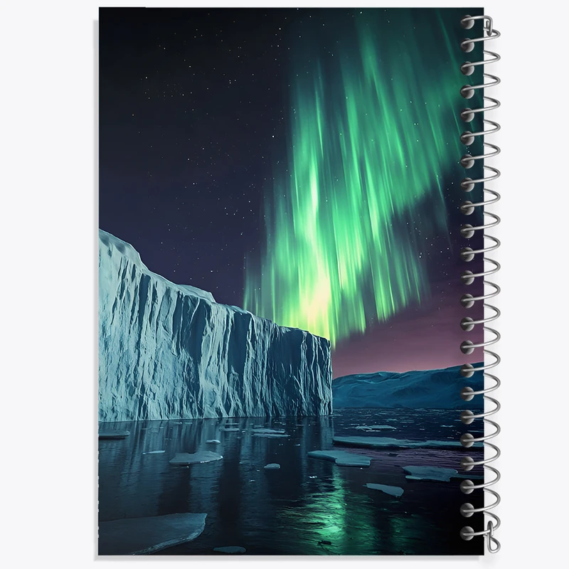 دفتر مشق 50 برگ خندالو طرح شفق قطبی کد F11651