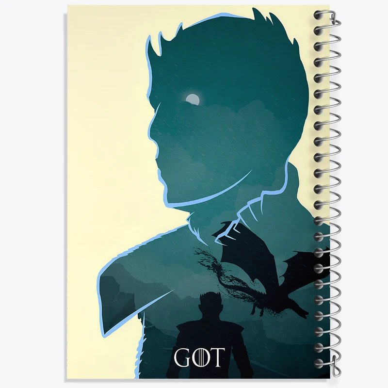 دفتر مشق 100 برگ خندالو طرح گیم آف ترونز (Game of Thrones) کد F13760