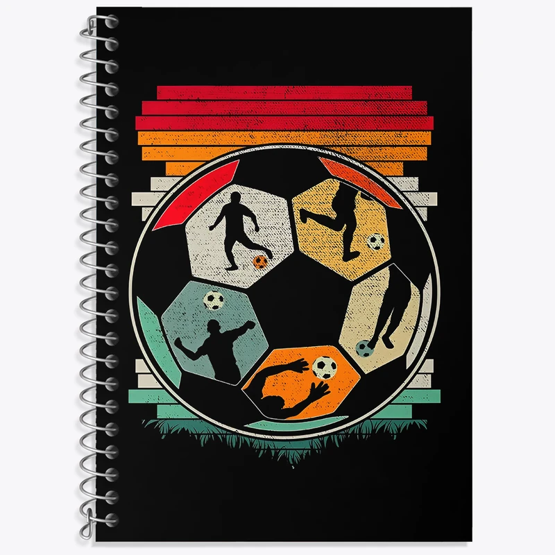 دفتر زبان دوخط 50 برگ خندالو طرح فوتبالی کد F4817