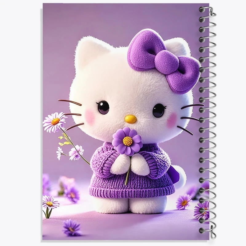دفتر ژورنال نویسی 50 برگ خندالو مدل نقطه ای طرح هلو کیتی کد F10311