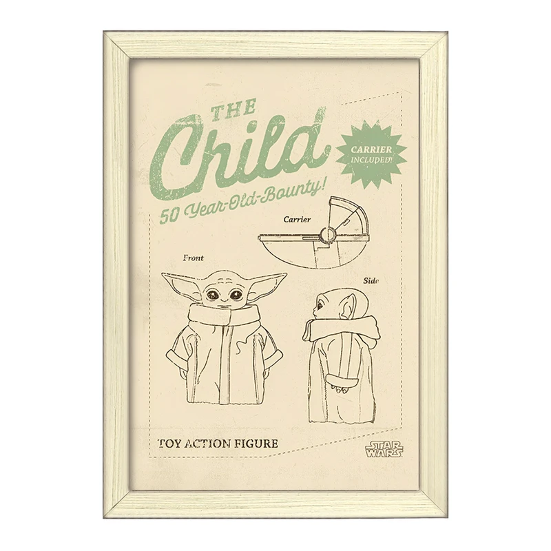 تابلو خندالو طرح بیبی یودا (Grogu) کد F14245