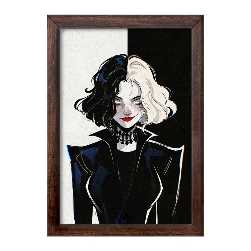 تابلو خندالو طرح کروئلا Cruella  کد 10745