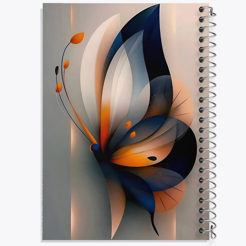 دفتر مشق 50 برگ خندالو طرح پروانه کد F9914