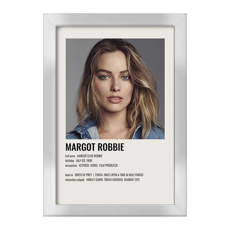 تابلو خندالو طرح مارگو رابی (Margot Robbie) کد F13137