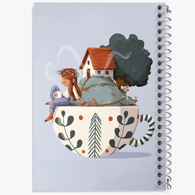 دفتر طراحی 50 برگ خندالو طرح دخترانه کد N3113