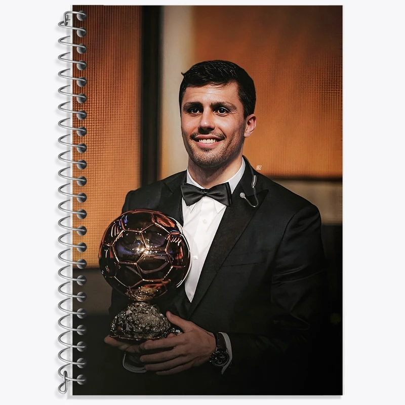 دفتر زبان 50 برگ خندالو مدل سه خط طرح رودریگو (Rodri) کد F14283