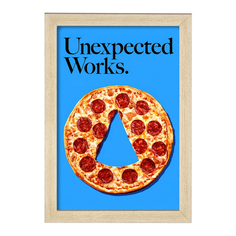 تابلو خندالو طرح یه تیکه از پیتزا کد F14144