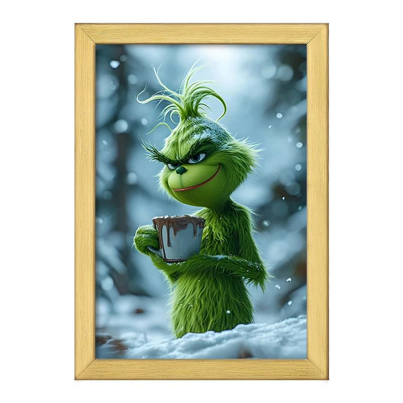 تابلو خندالو طرح گرینچ (The Grinch) کد F6245