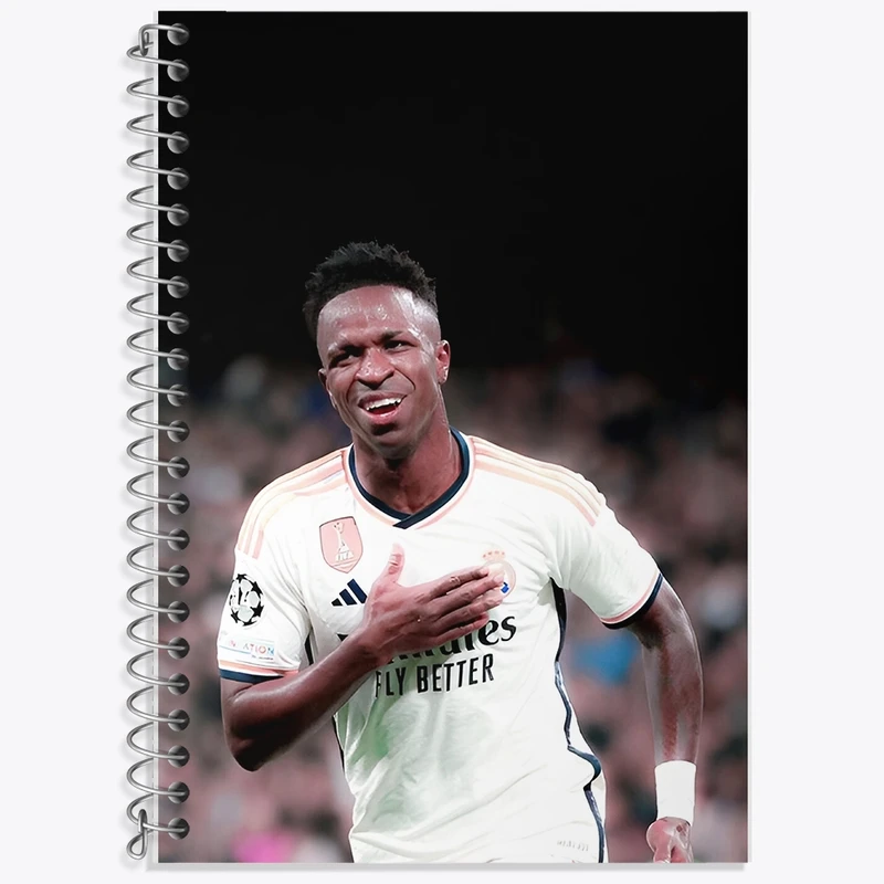 دفتر لغت 50 برگ خندالو طرح وینیسیوس جونیور (Vinicius Junior) کد F14291