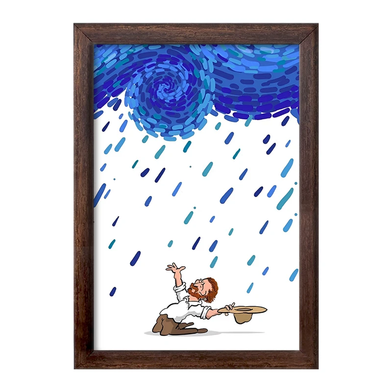 تابلو خندالو طرح ونسان ونگوگ کد F8774