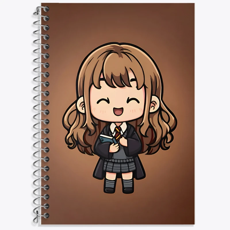 دفتر زبان 50 برگ خندالو مدل سه خط طرح هرماینی هری پاتر (Harry Potter) کد F9397