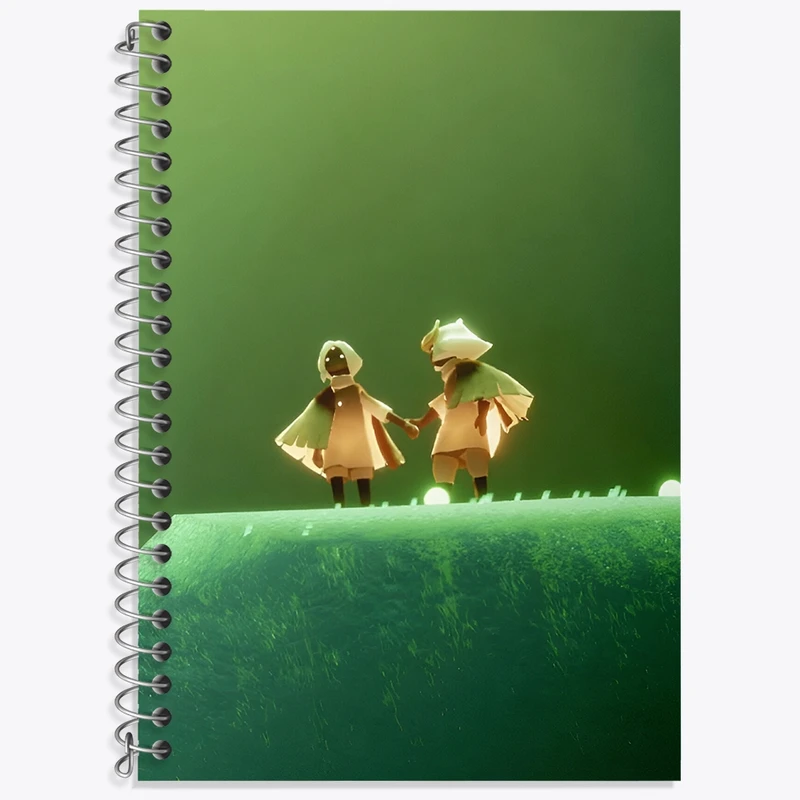 دفتر زبان 50 برگ خندالو مدل سه خط طرح Games(Children of the Light) کد N7493