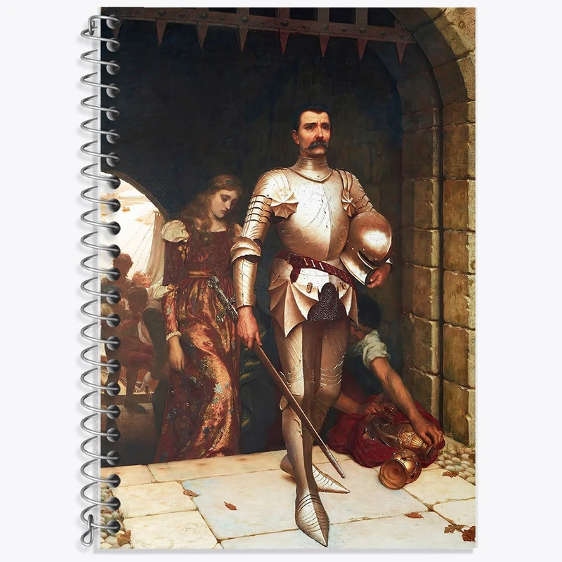 دفتر لغت 50 برگ خندالو طرح نقاشی فتح اثر ادموند بلر لیتون کد F12459