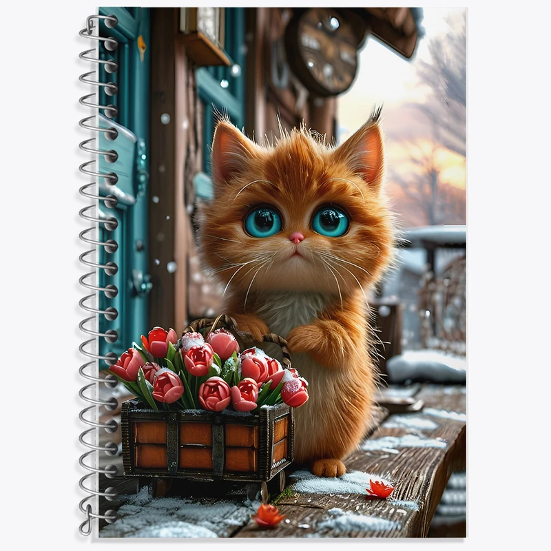 دفتر نت موسیقی 50 برگ خندالو طرح گربه کد F12792