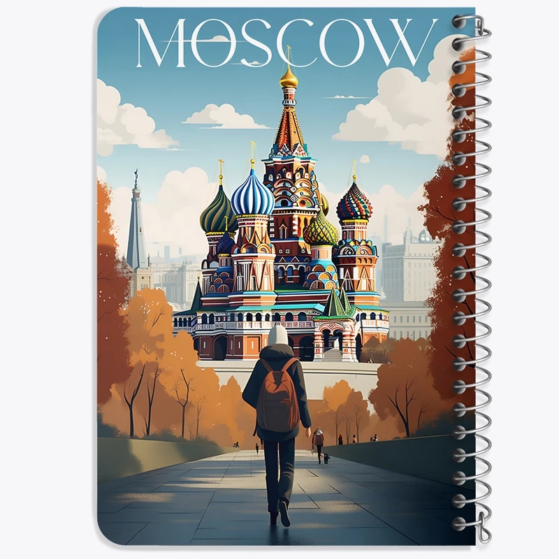 دفتر یادداشت 50 برگ خندالو طرح مسکو (Moscow) کد F4939