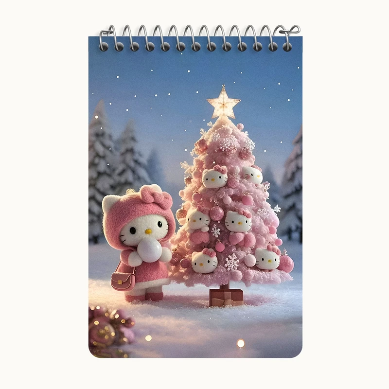 دفتر یادداشت 50 برگ خندالو طرح هلو کیتی کد F9299