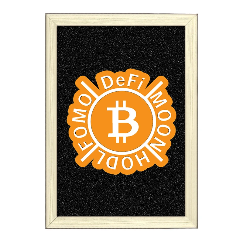 تابلو خندالو طرح ارز دیجیتال بیت کوین  کد 10871