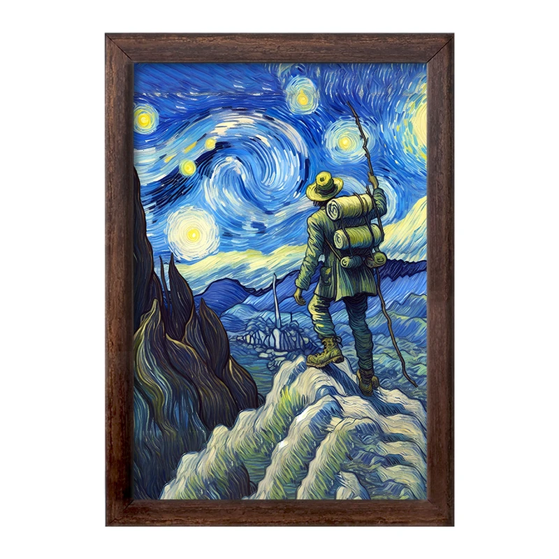 تابلو خندالو طرح ونسان ونگوگ کد F8782